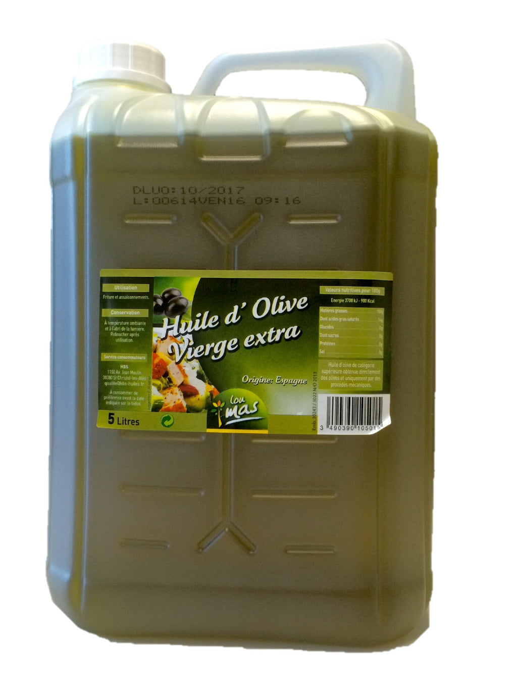 HUILE D’OLIVE VIERGE EXTRA BIDON 5 LITRES